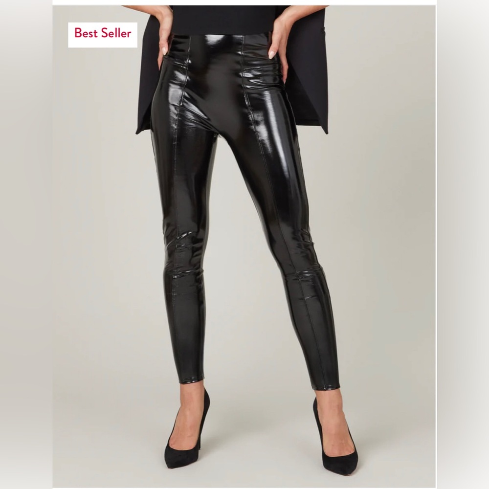Medium petite Spanx patent leggings